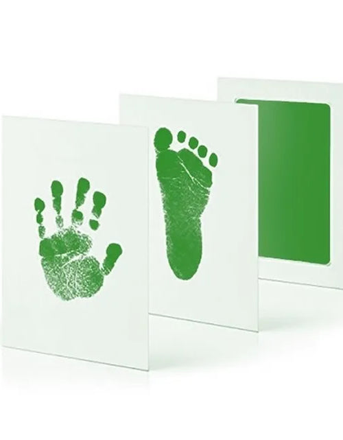 Load image into Gallery viewer, DIY Newborn Baby Footprints and Handprint Ink Pads Kits Photo Frame Toddlers Souvenir Accessories Safe Baby Shower Infants Gift
