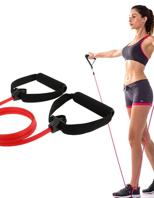 Load image into Gallery viewer, New Fitness Yoga Pilates Bar Stick Crossfit Resistance Bands Trainer Yoga Pull Rods Pull Rope Portable Home Gym Body Workout
