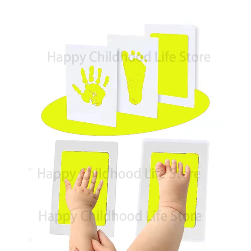 DIY Newborn Baby Footprints and Handprint Ink Pads Kits Photo Frame Toddlers Souvenir Accessories Safe Baby Shower Infants Gift