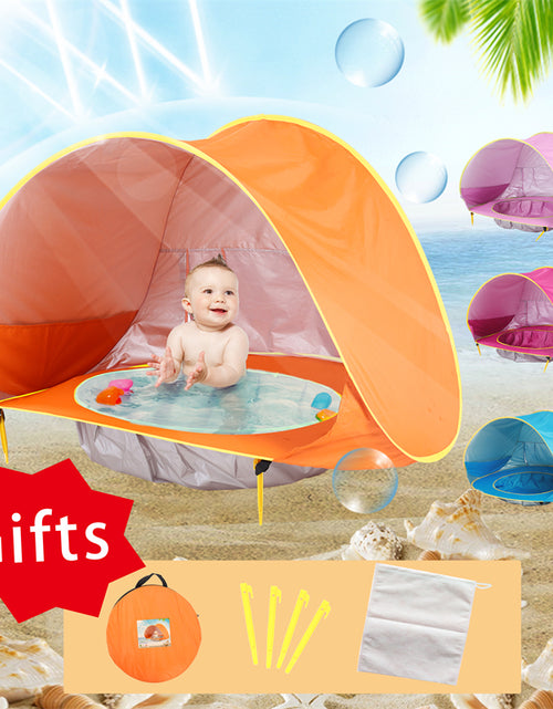 Load image into Gallery viewer, Baby Beach Tent Portable Shade Pool UV Protection Sun Shelter for Infant Outdoor Toys Child Swimming Pool Play House Tent Toys
