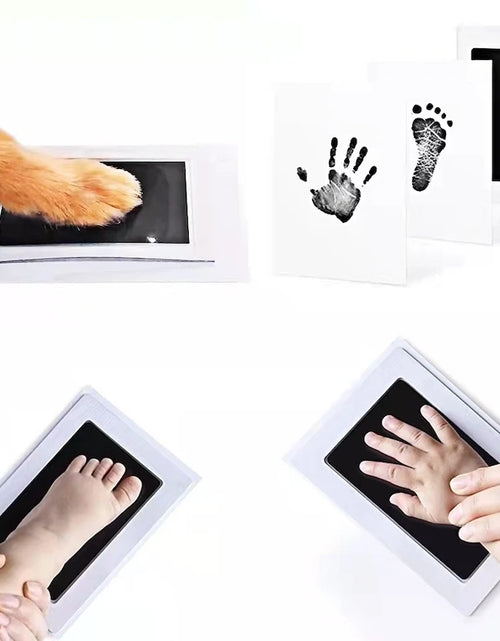 Load image into Gallery viewer, DIY Newborn Baby Footprints and Handprint Ink Pads Kits Photo Frame Toddlers Souvenir Accessories Safe Baby Shower Infants Gift
