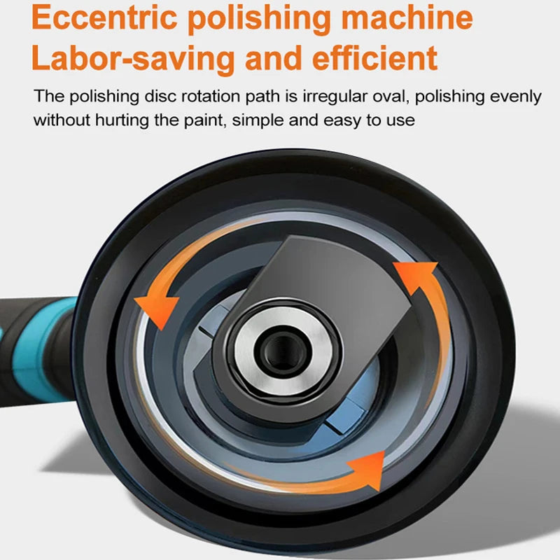 12V Wireless Car Polisher 2800-5500Rpm Cordless Car Polishing Machine Electric Polishing Wax Tool Noiseless 8 Variable Speeds