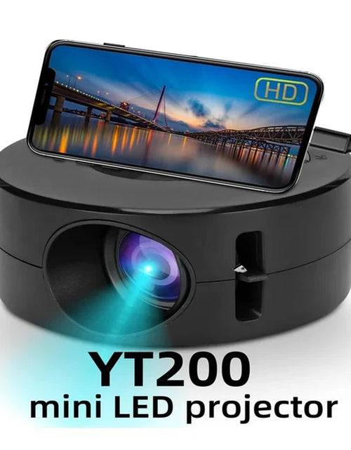 Load image into Gallery viewer, YT200 MINI Projector Home Cinema Portable Theater LED Video Projector Laser Beamer for 4K 1080P via HD Port Smart TV BOX Gifts
