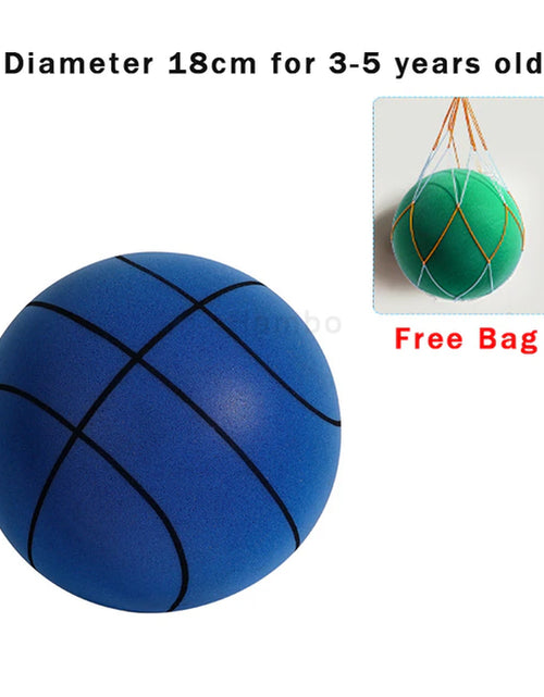 Load image into Gallery viewer, Silent Basketball Size 7 Squeezable Mute Bouncing Basketball Indoor Silent Ball Foam Basketball 24Cm Bounce Football Sports Toys
