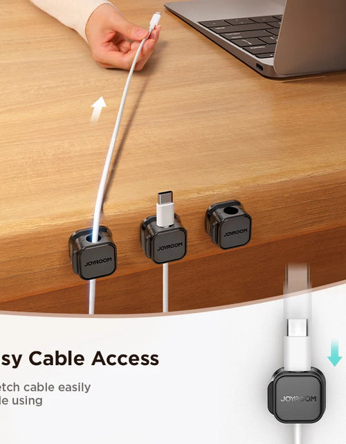 Load image into Gallery viewer, Magnetic Cable Clips Cable Smooth Adjustable Cord Holder under Desk Cable Management Wire Keeper Cable Organizer Holder
