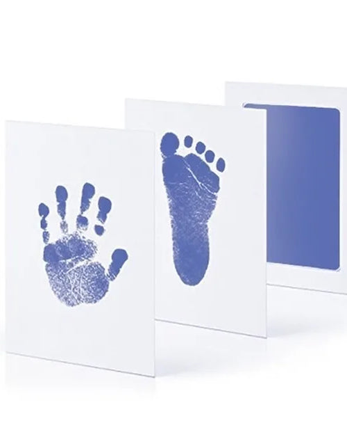 Load image into Gallery viewer, DIY Newborn Baby Footprints and Handprint Ink Pads Kits Photo Frame Toddlers Souvenir Accessories Safe Baby Shower Infants Gift
