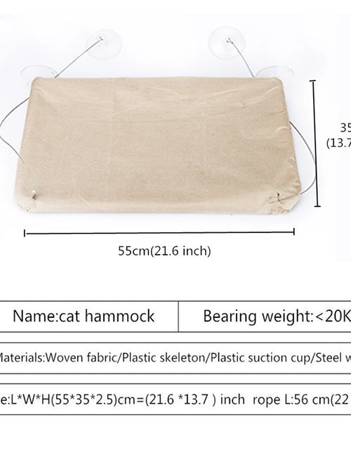 Load image into Gallery viewer, Hanging Cat Bed Pet Cat Hammock Aerial Cats Bed House Kitten Climbing Frame Sunny Window Seat Nest Bearing 20Kg Pet Accessories
