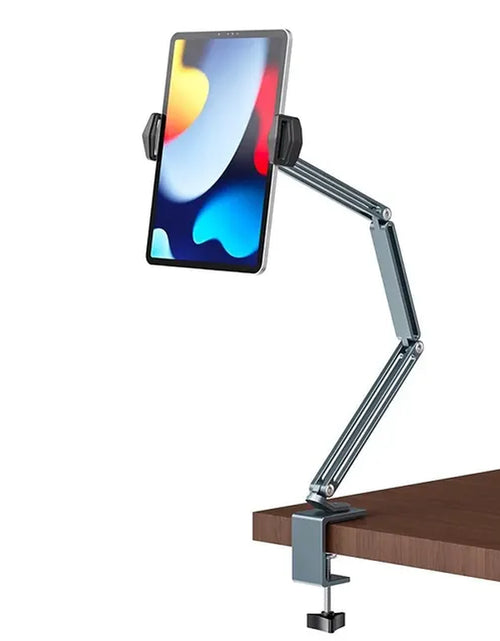 Load image into Gallery viewer, Desk Bed Tablet Stand Adjustable for 4-12.9 Inches Mobile Phones Tablets Aluminum Arm Mount Support for Ipad Pro Mini Xiaomi Tab
