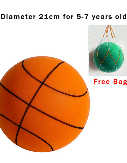 Load image into Gallery viewer, Silent Basketball Size 7 Squeezable Mute Bouncing Basketball Indoor Silent Ball Foam Basketball 24Cm Bounce Football Sports Toys
