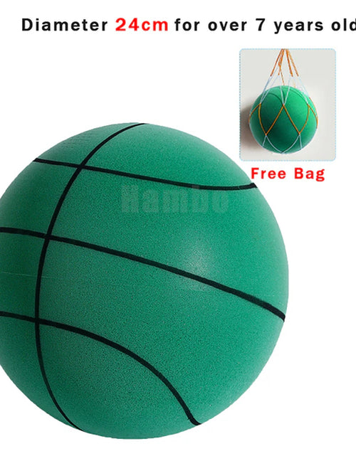 Load image into Gallery viewer, Silent Basketball Size 7 Squeezable Mute Bouncing Basketball Indoor Silent Ball Foam Basketball 24Cm Bounce Football Sports Toys
