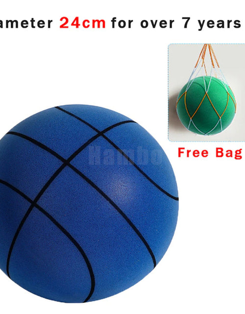 Load image into Gallery viewer, Silent Basketball Size 7 Squeezable Mute Bouncing Basketball Indoor Silent Ball Foam Basketball 24Cm Bounce Football Sports Toys
