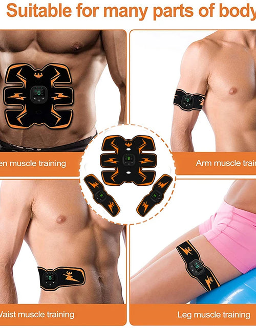 Load image into Gallery viewer, Smart EMS Wireless Muscle Stimulator Fitness Trainer Abdominal Training Electric Weight Loss Stickers Body Slimming Massager
