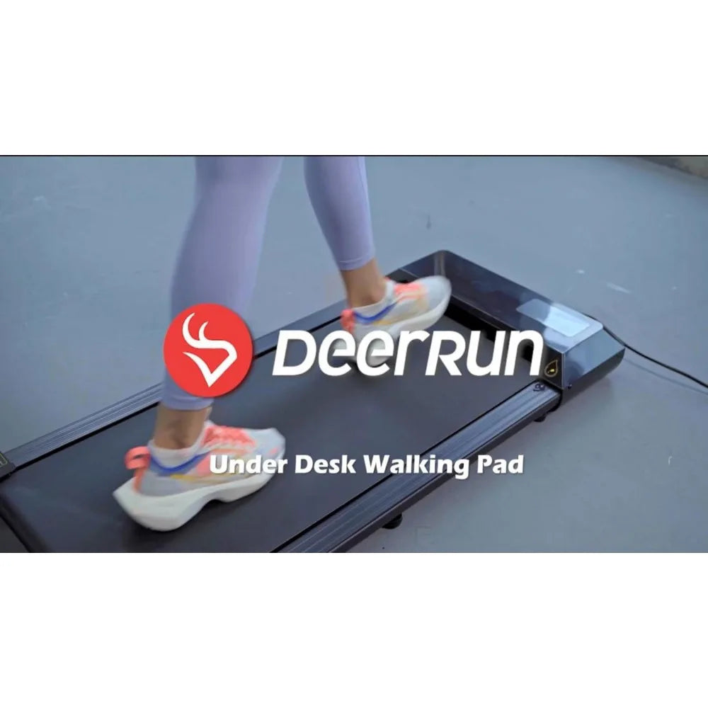 Walking Pad 2 in 1 under Desk Treadmill, 2.5HP Low Noise Walking Pad Running Jogging Machine with Remote Control Home Office