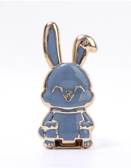 Load image into Gallery viewer, Universal Finger Ring Phone Holder Desktop Ultra-Thin Cartoon Rabbit Phone Stand Foldable Buckle Adhesive Pull Rod Support Frame
