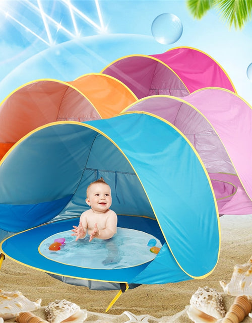 Load image into Gallery viewer, Baby Beach Tent Portable Shade Pool UV Protection Sun Shelter for Infant Outdoor Toys Child Swimming Pool Play House Tent Toys
